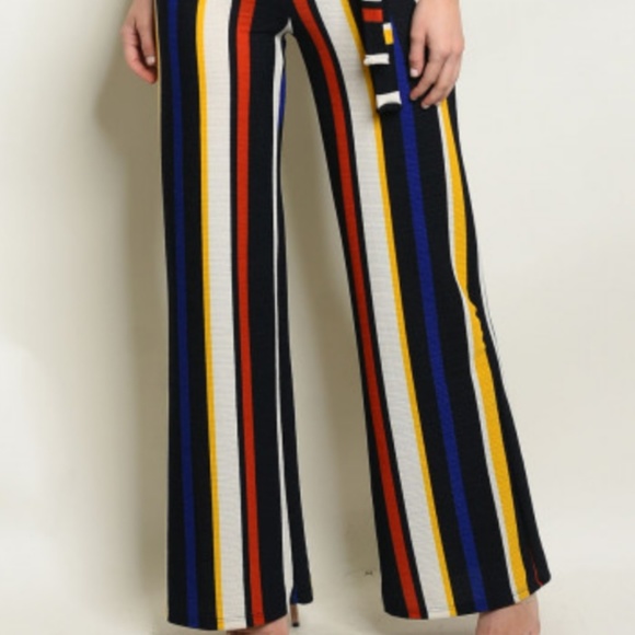 Kristen Multi Color Stripe Sleeveless Jumpsuit 3HP - Picture 4 of 6